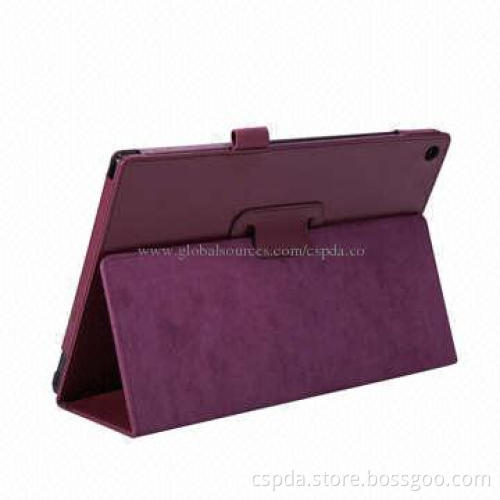 PU Back Stand Cases for Sony Xperia Tablet Z2, Can Change for Other Colors and Materials